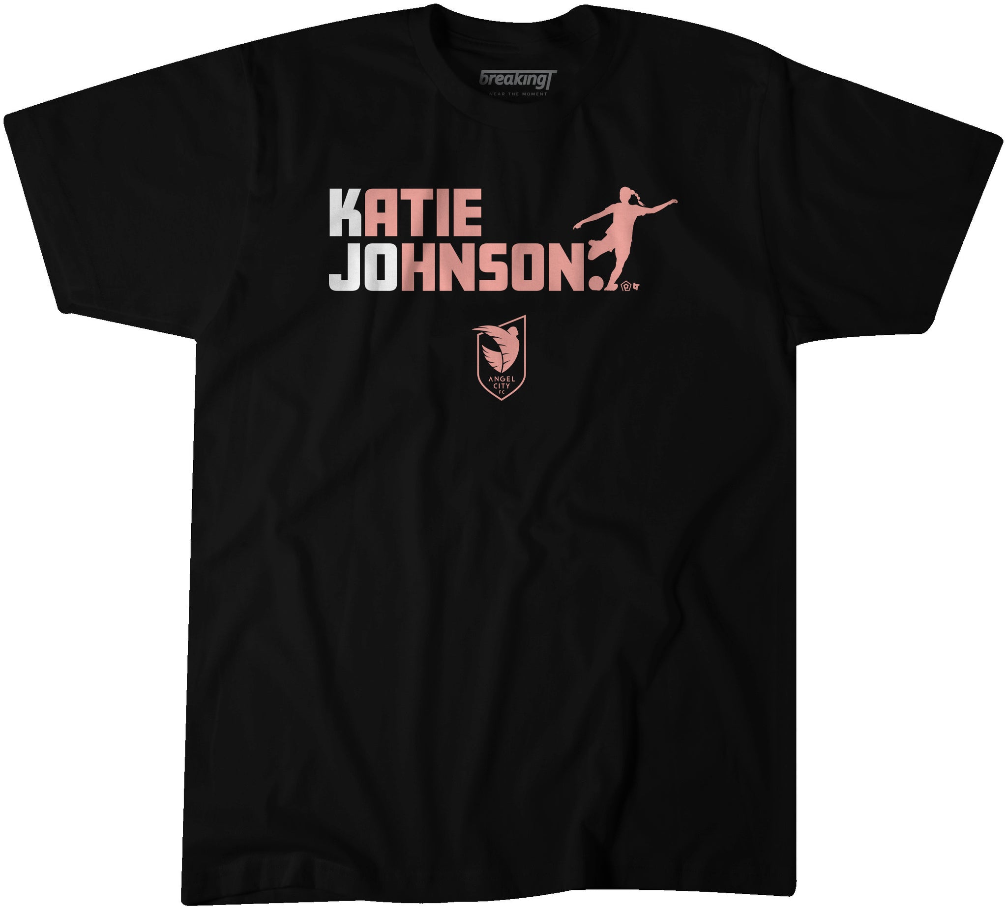 Angel City FC Breaking T Camiseta de manga corta unisex Katie Johnson