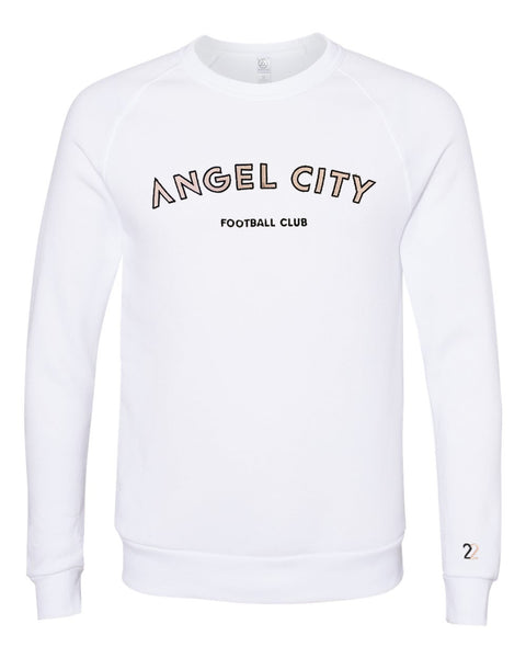 Angel City FC Unisex P22 Collection Crew Sudadera, Blanco