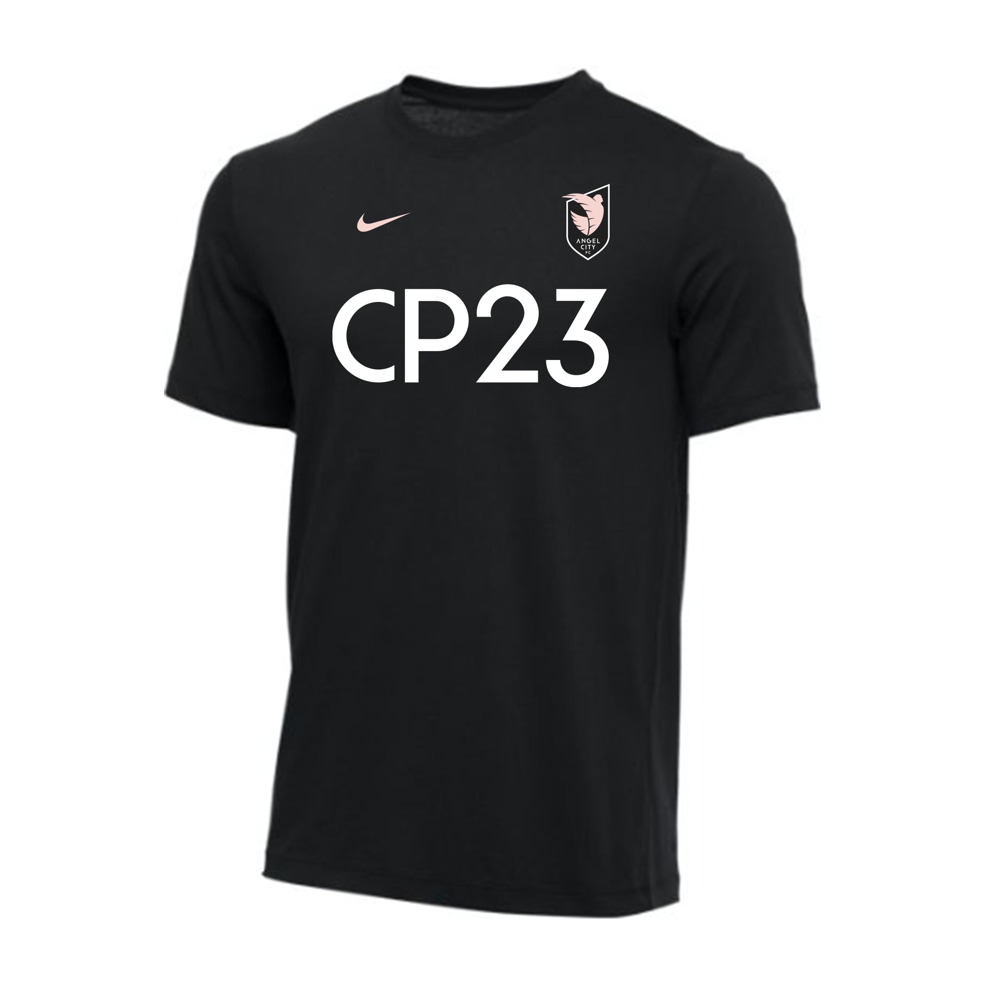 Angel City FC Nike Youth CP23 camiseta negra de manga corta