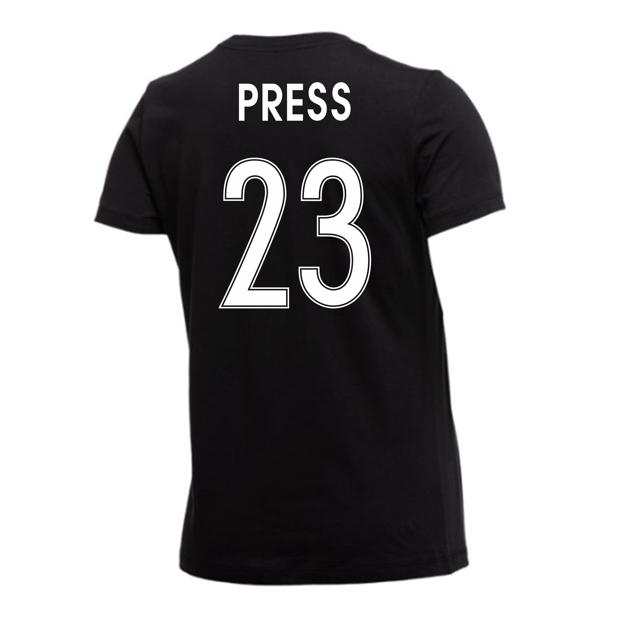 Angel City FC Nike Women's Christen Press Name and Number Tee, Black