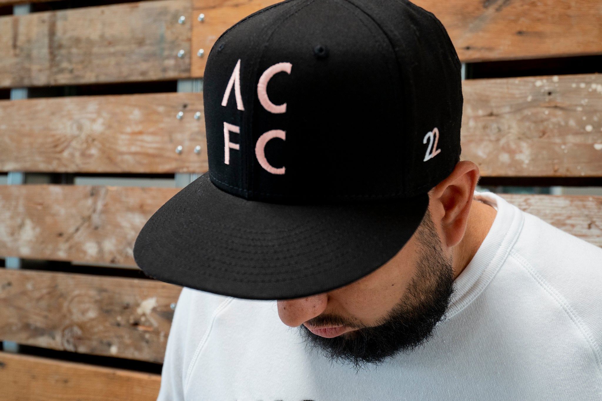 ACFC Unisex P22 Collection Snapback Hat, Black