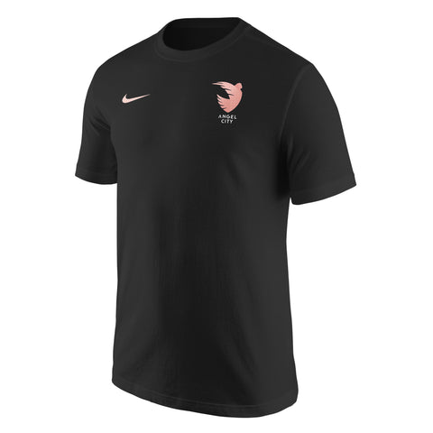 Angel City Nike Unisex Sol Rosa Emblem Black Short Sleeve T-Shirt