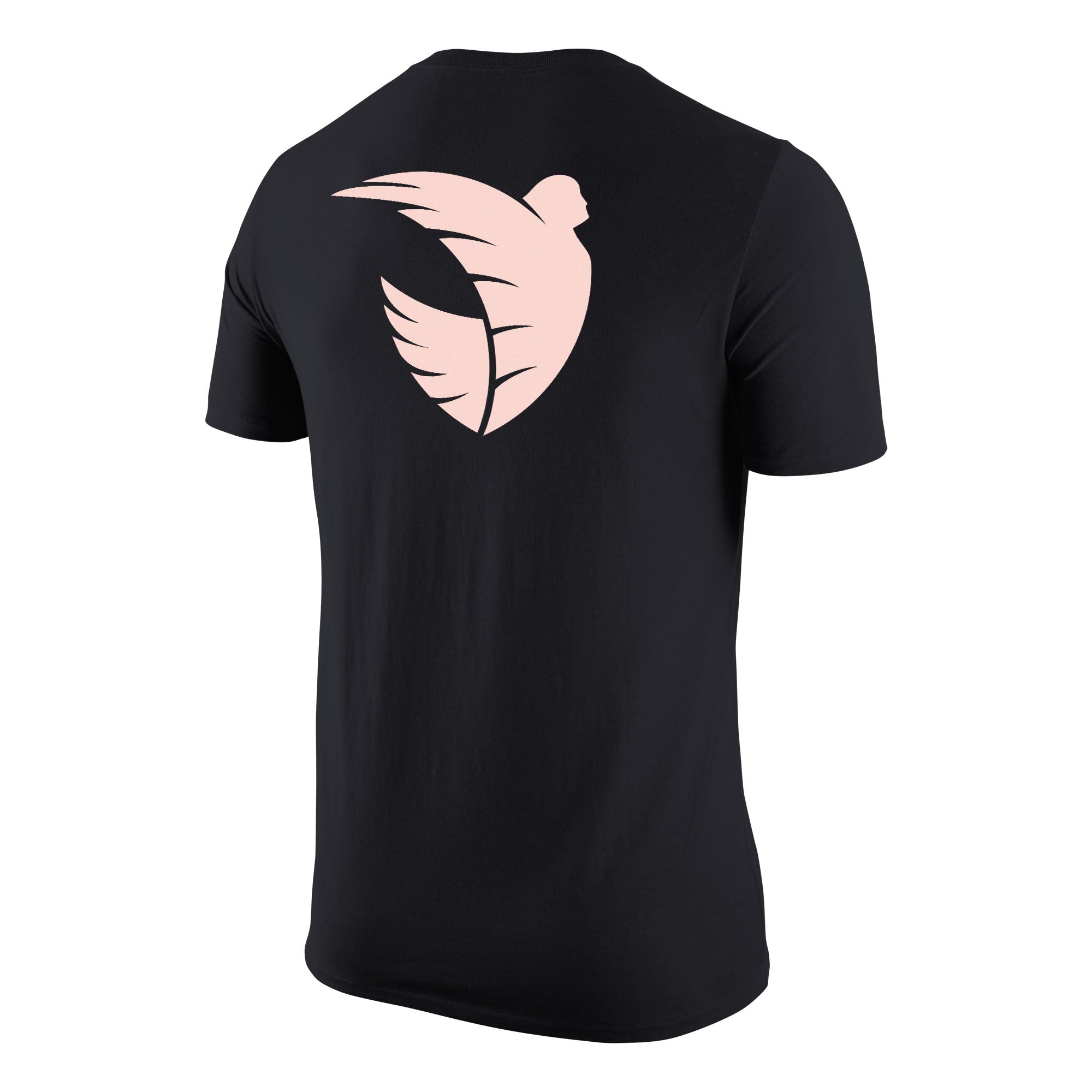 Angel City Nike - Camiseta unisex de manga corta con emblema Sol Rosa, color negro