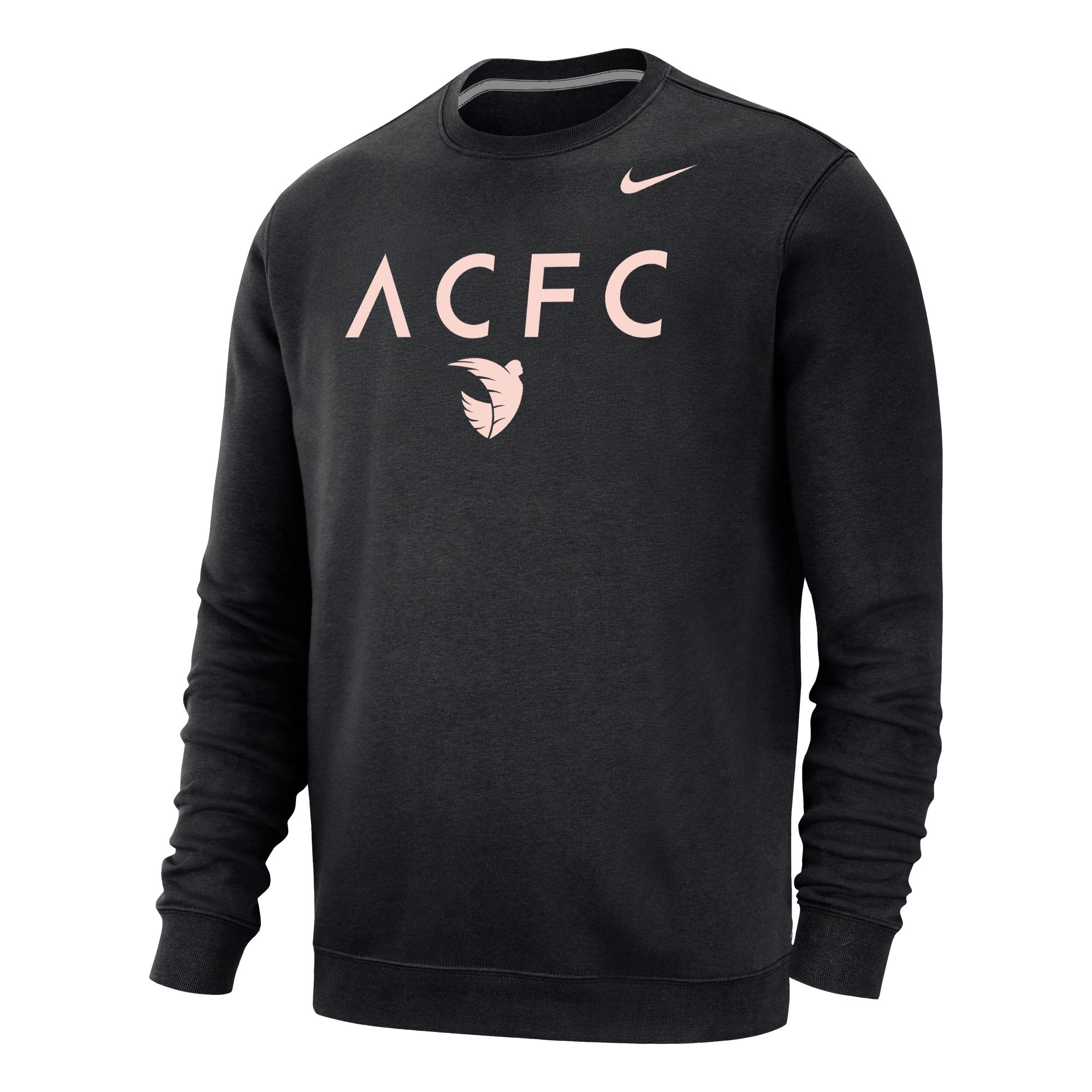 ACFC Nike Unisex Sol Rosa Black Club Fleece Crew
