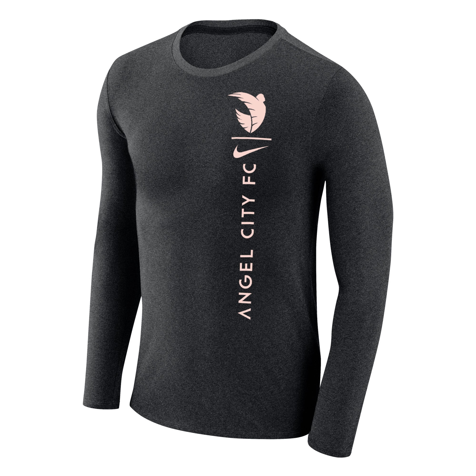 Angel City FC Nike Unisex Black Marled Long Sleeve Shirt