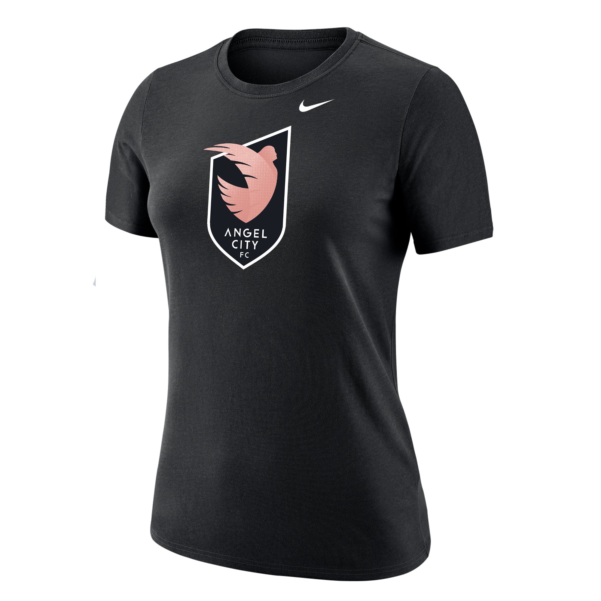 Angel City FC Nike Women's Crest Black Dri-FIT Short Sleeve Shirt