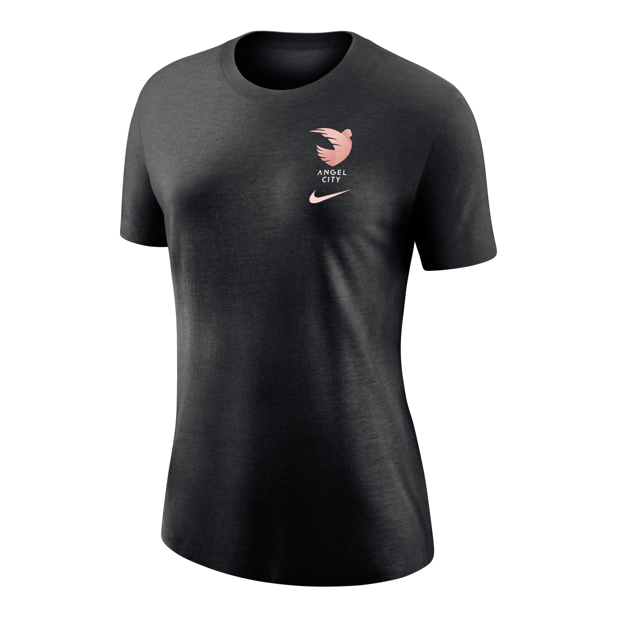 Angel City Nike Women's Sol Rosa Logo Black Heather Varsity Shirt
