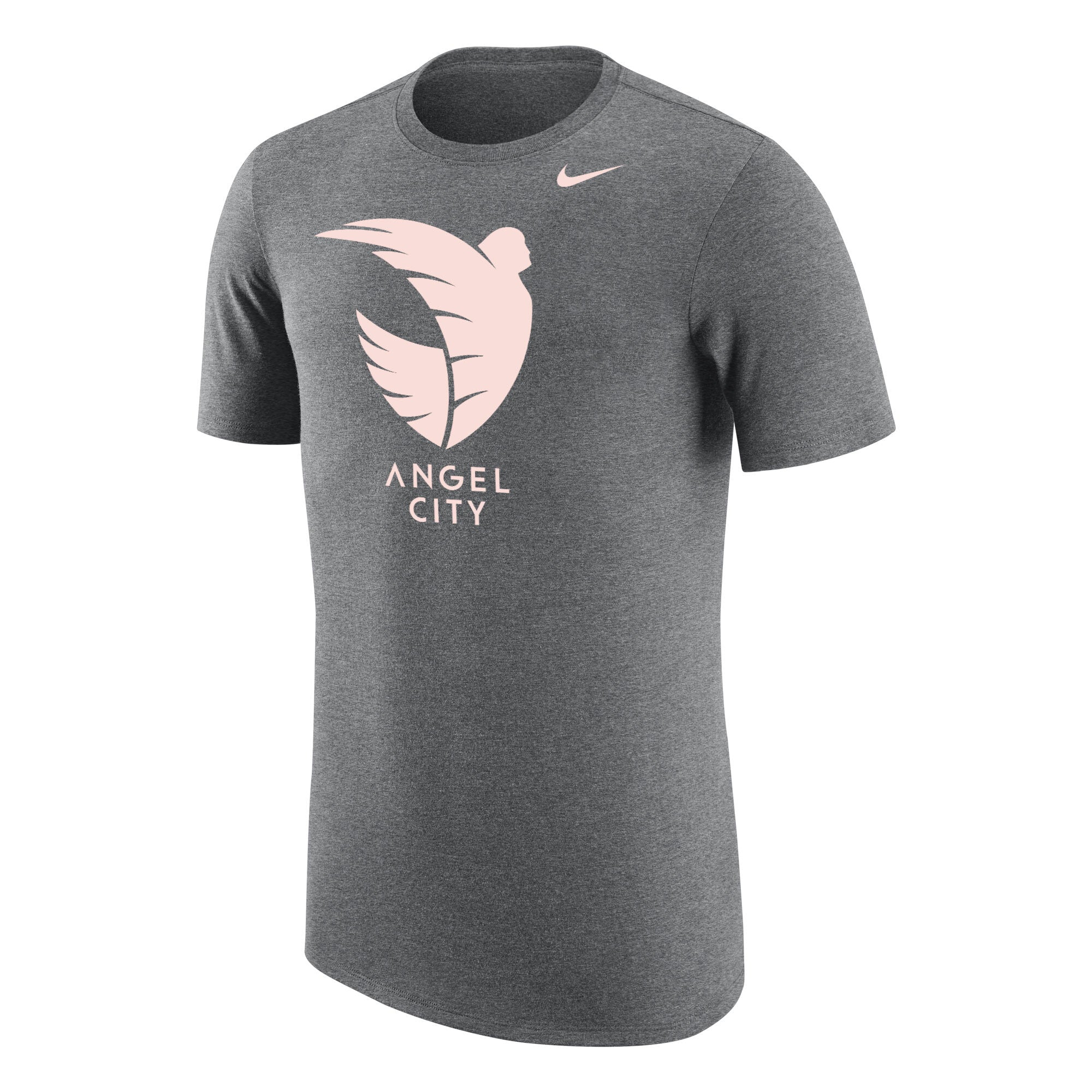 Angel City FC Nike Unisex Sol Rosa Logo Grey Tri-blend Shirt