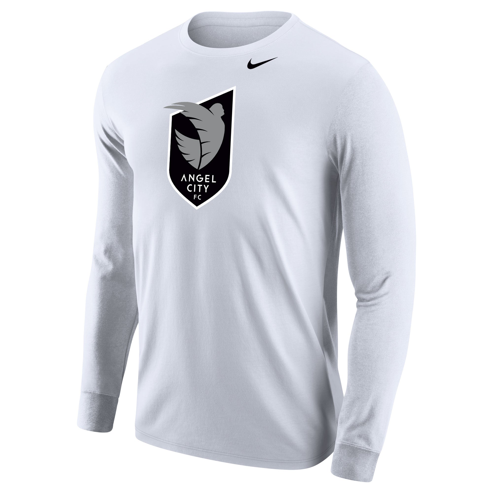 Angel City FC Nike Unisex Core Armour Crest White Long Sleeve Tee