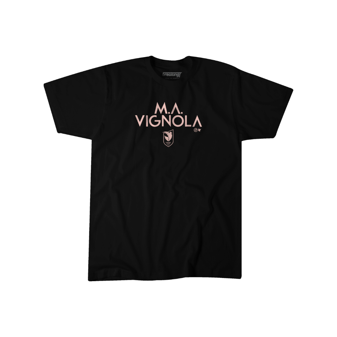 Angel City FC BreakingT - Camiseta unisex para jugador de M.A. Vignola