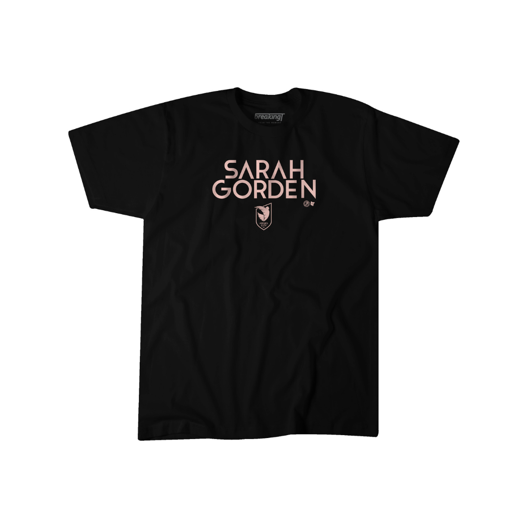 Angel City FC BreakingT - Camiseta unisex para jugador de Sarah Gorden
