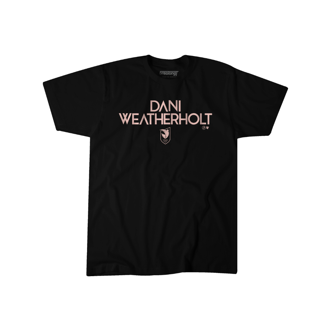 Angel City FC BreakingT - Camiseta unisex para jugador de Dani Weatherholt