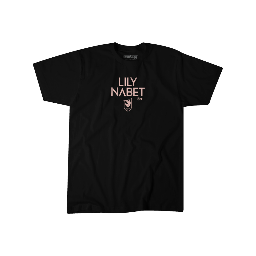 Angel City FC BreakingT - Camiseta unisex para jugador de Lily Nabet
