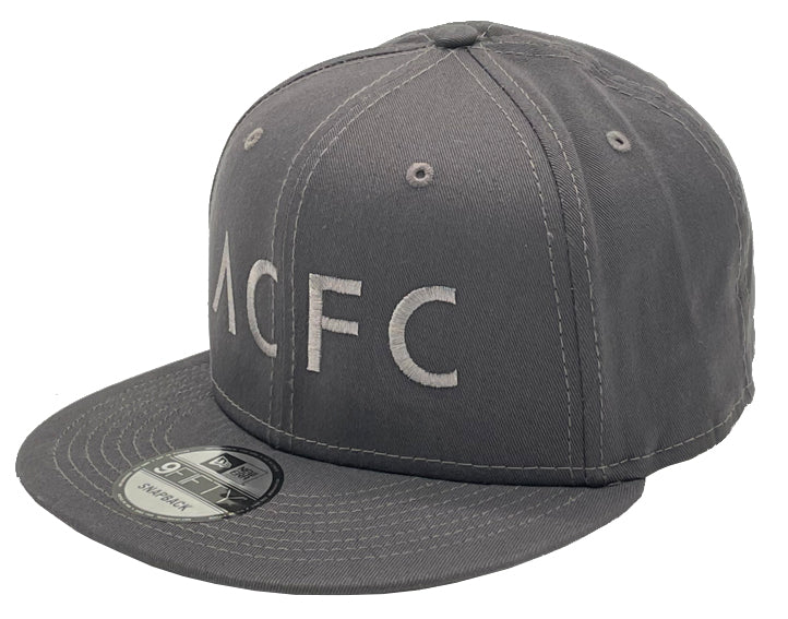 Angel City FC New Era 9Fifty Grey Tonal Wordmark Adjustable Snapback Hat